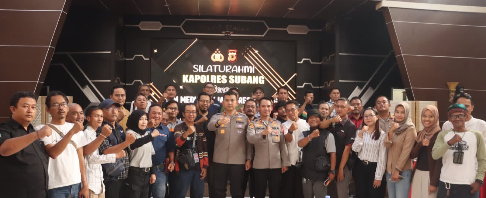 Kapolres Subang Bersilaturahmi dengan Insan Media