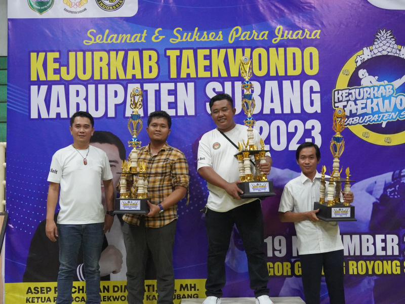 Sukses Kejurkab Taekwondo dan Kejuaraan Antar Unit Latihan se-Kabupaten Subang 2023