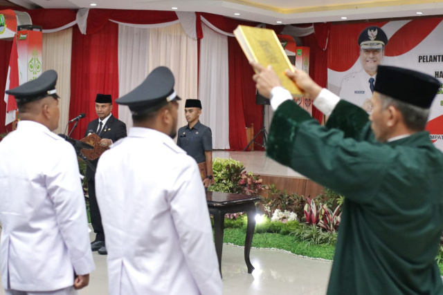 Pj Bupati Subang Lantik Kepala Desa dan  Ajak Jalin Persatuan Bangun Desa