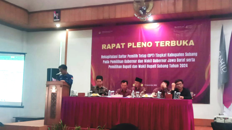 DPT Pilkada Subang Tahun 2024 Capai Jumlah 1.198.736 Orang