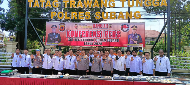 Selamatkan 1.662 Warga. Polres Subang Ungkap 15 Kasus Narkoba Selama Februari – Maret 2025
