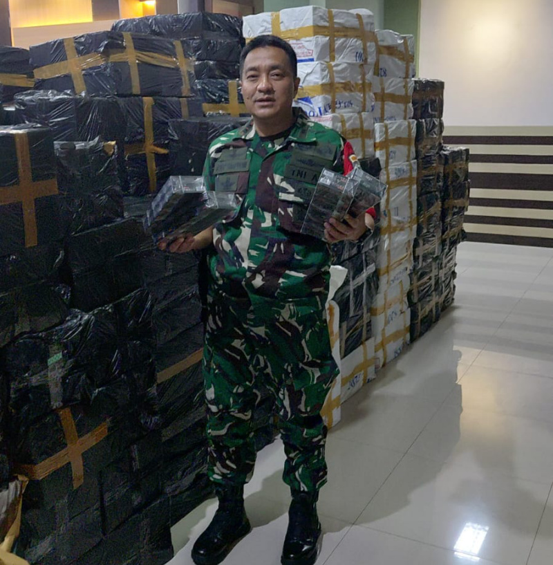 Kodim 0605/Subang Bongkar Penyelundupan Ratusan Ribu Bungkus Rokok Ilegal
