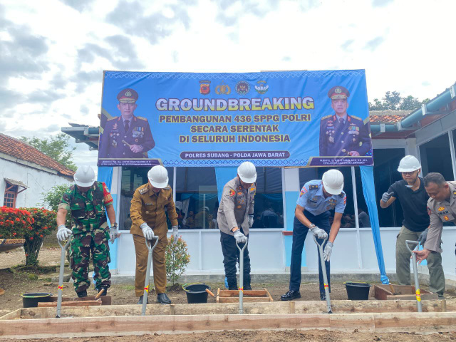 Groundbreaking SPPG Polres Subang, Wakil Bupati Tegaskan Sinergi Pembangunan dan Pengawasan Keamanan Pangan